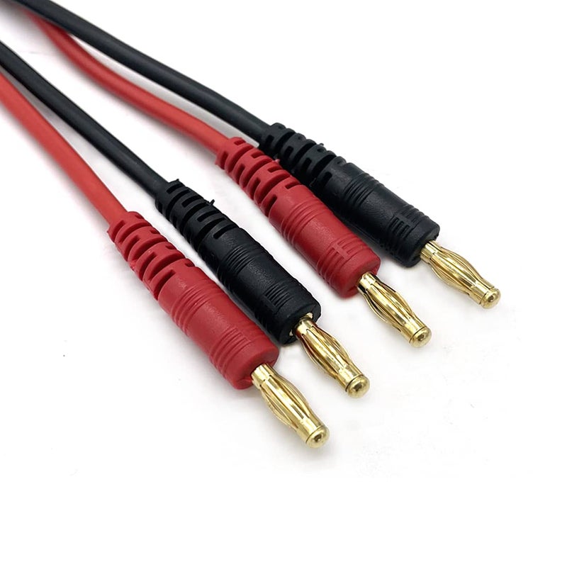 FLY RC 2Pack EC3 Connector Male to 4mm Banana Bullet Plug 14AWG Silicone Battery RC Balance Charge Cable Lead Adapter - Image 5